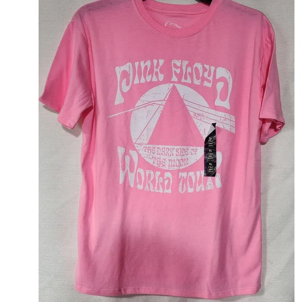 Pink floyd world tour girls shirt size XL 14 Faded